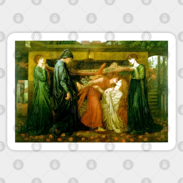 Dante's Dream - Dante Gabriel Rossetti Sticker by forgottenbeauty